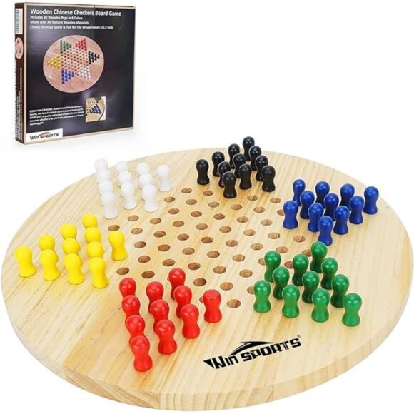 Chinese Checkers Board - Wooden Game Classic Strategy Game - Picture 7 of 7